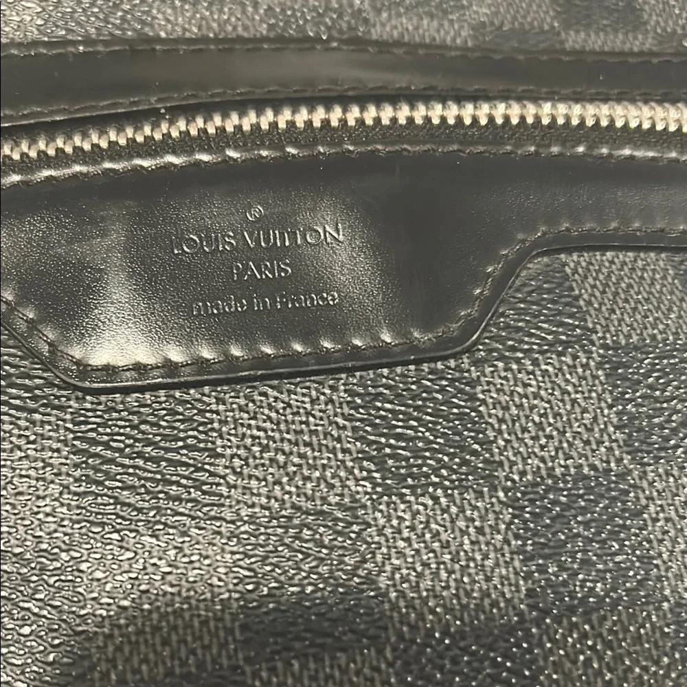 Authentic Louis V checkered black bag